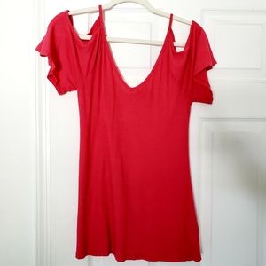 bobi Cold Shoulder Flowy Top Medium